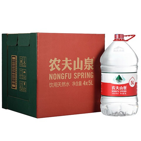农夫山泉饮用天然水5L*4瓶一箱